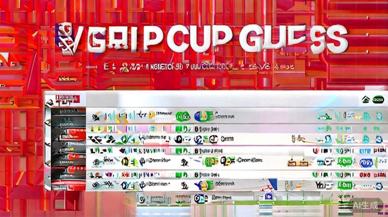 WorldCUP GUESS平台用户界面预览图，展示清晰的赛事列表与竞猜选项