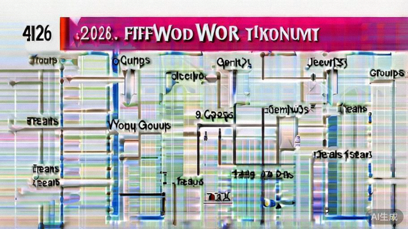 2026世界杯48支球队新赛制图解，展示16个小组每组3队及淘汰赛晋级路径