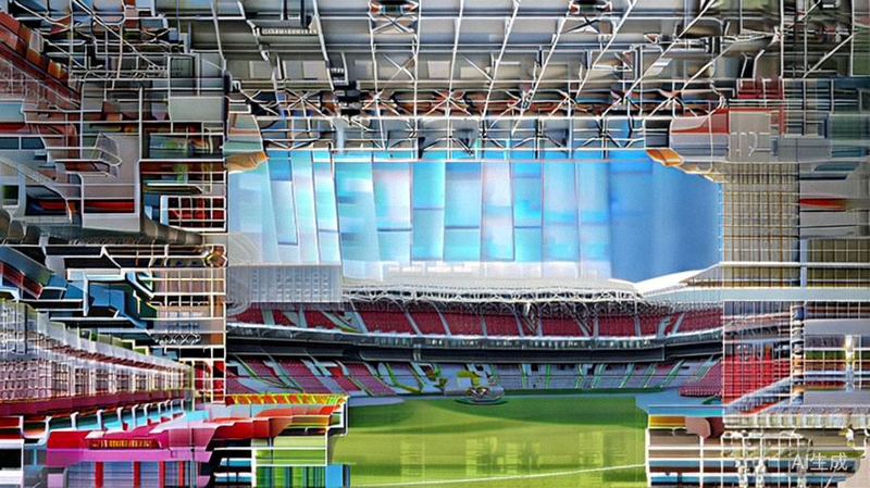 加拿大温哥华BC Place体育场内部全景，可开合屋顶设计