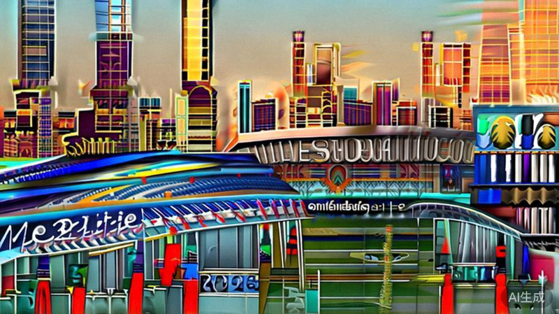 美国纽约大都会人寿体育场外部全景，2026世界杯决赛举办场馆