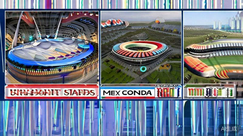 2026世界杯三大主办国美国、加拿大、墨西哥的标志性体育场馆外部全景照片合集