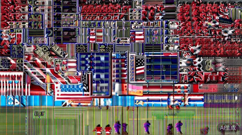 美国国家男子足球队在主场球迷助威下进行比赛的盛大场面