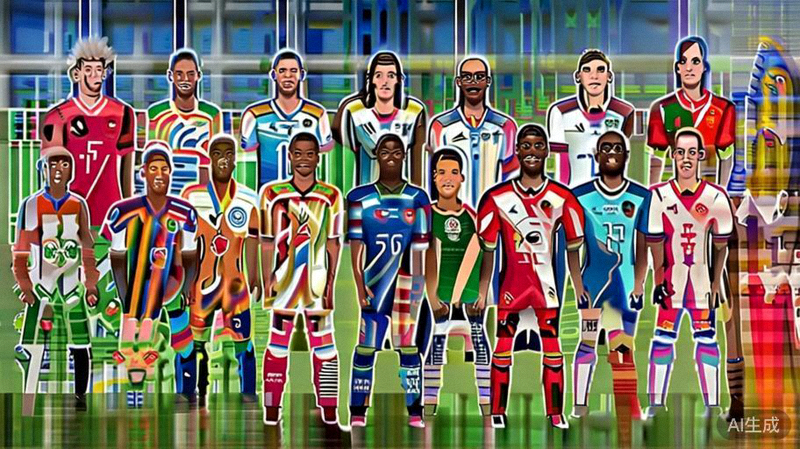 2026世界杯值得关注的球队合影，包括传统强队和可能的新兴黑马