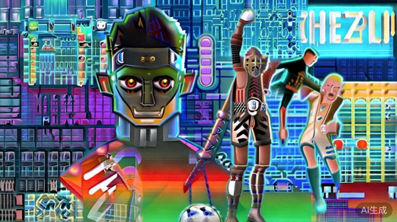 姆巴佩、哈兰德、贝林厄姆等下一代超级巨星在2026年正值巅峰期的艺术概念图