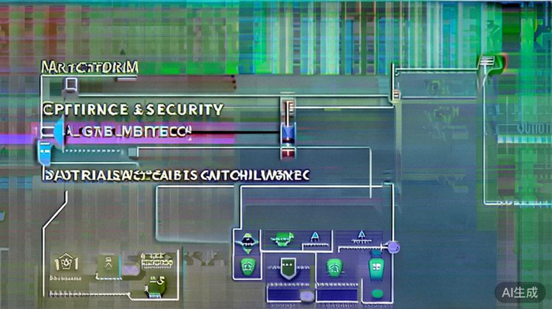 平台合规运营与安全体系架构图，强调信息安全和合法合规运营