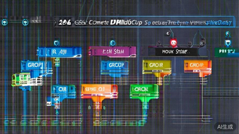 2026世界杯完整赛程表可视化图表，显示小组赛、淘汰赛各阶段时间与场馆