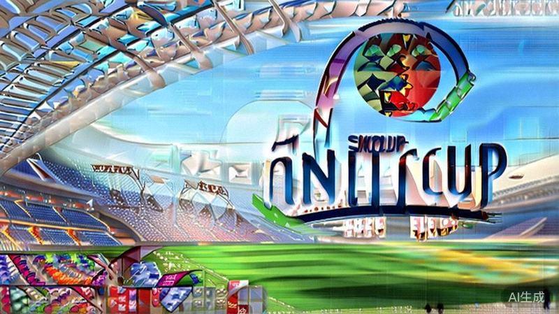 48支参赛球队的国旗阵列与主要球星展示图