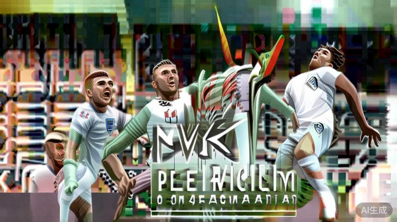 英格兰国家足球队年轻球员如贝林厄姆、萨卡等在比赛中积极拼抢的瞬间