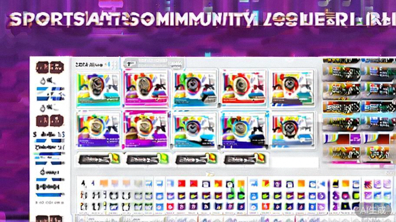 球迷社区排行榜与勋章系统展示，突出社区互动与成就体系