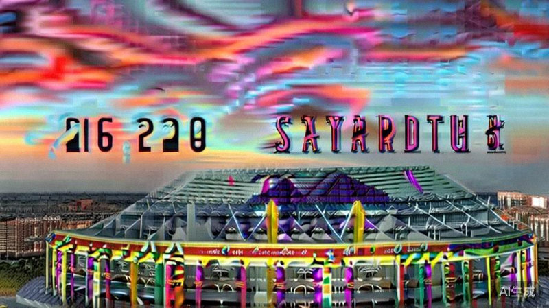 墨西哥城阿兹特克体育场外部全景图，2026世界杯开幕式和部分比赛将在此举行