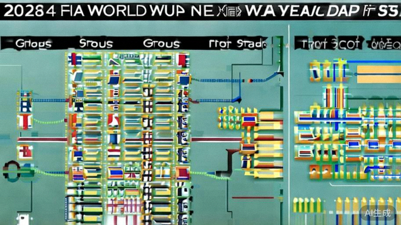 解释2026世界杯48队新赛制的小组赛和淘汰赛晋级路径信息图