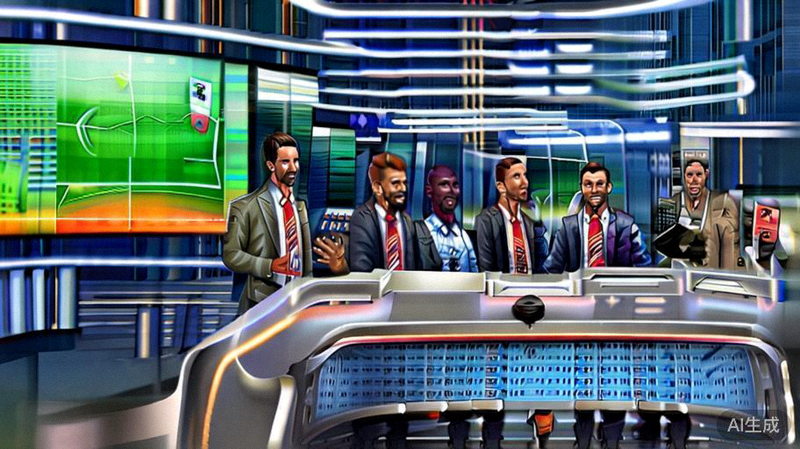 平台特邀足球专家评论员团队进行赛事解读与分析的场景图片