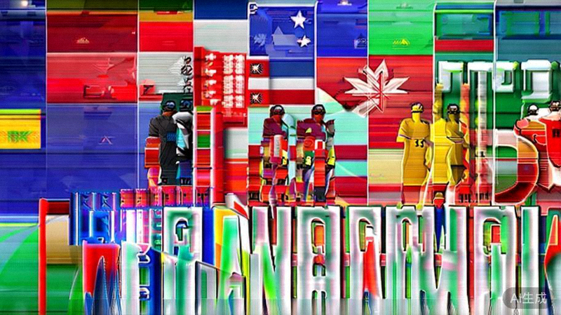 晋级2026世界杯半决赛的四支球队的旗帜与核心球员合影合成图