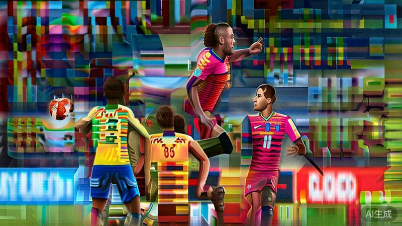 2022世界杯决赛中球员激烈拼抢的精彩瞬间照片