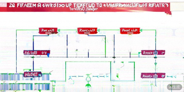 2026世界杯赛制改革示意图：展示从48支球队到冠军的淘汰赛晋级路径